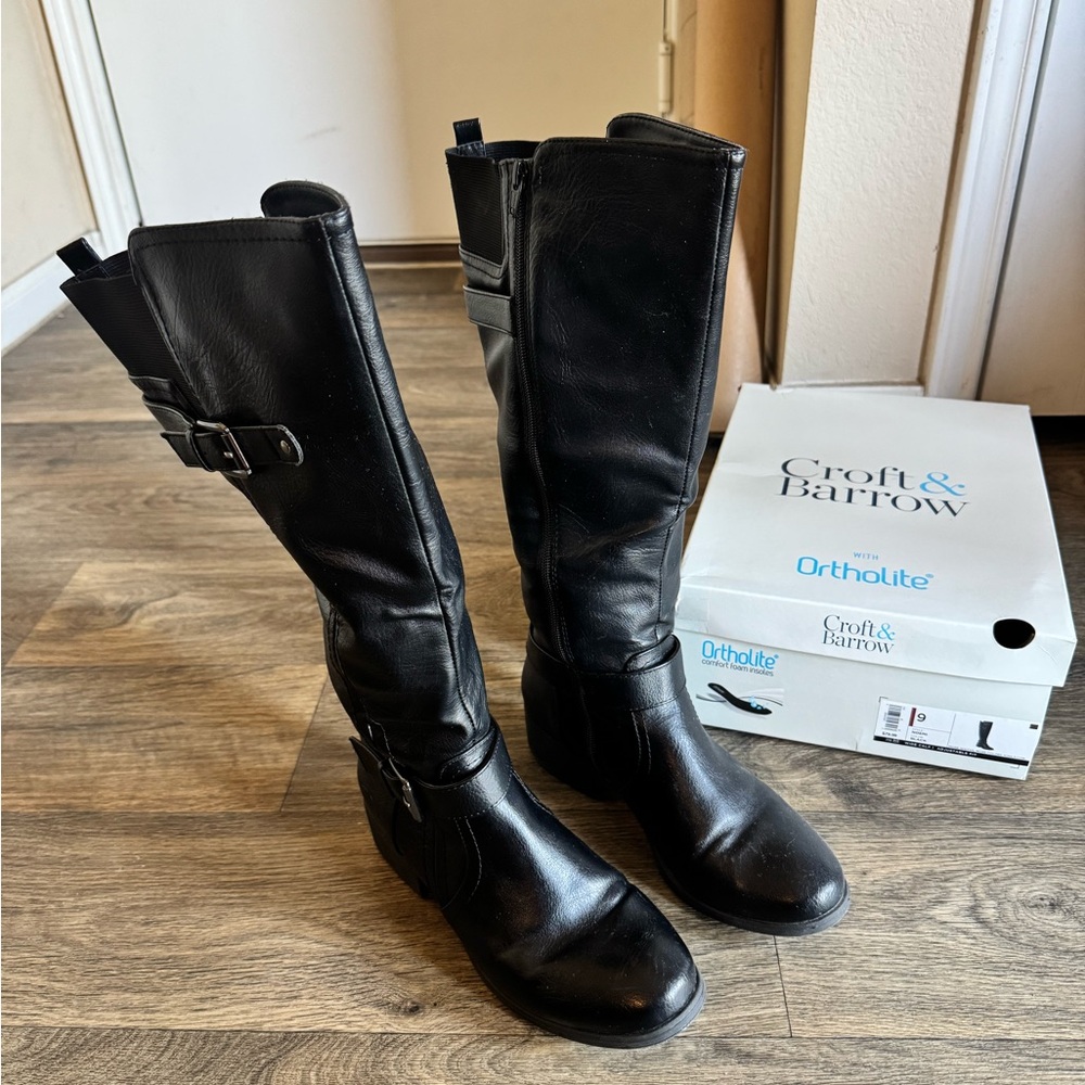 Croft & Barrow Women's Black Boots